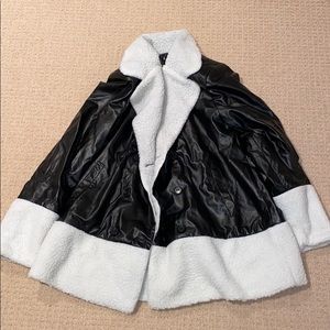 Faux fur and leather coat! Never worn!